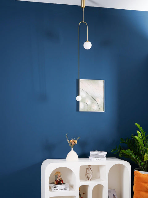 Mobile Arc Chandelier with Adjustable Hanging Globes