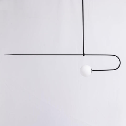 Mobile Arc Chandelier with Adjustable Hanging Globes