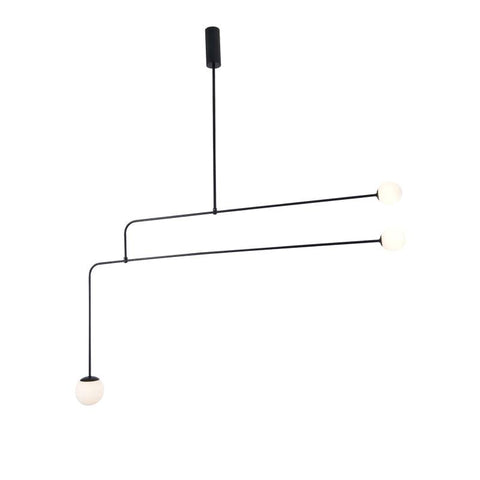 Mobile Arc Chandelier with Adjustable Hanging Globes