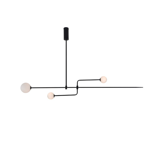 Mobile Arc Chandelier with Adjustable Hanging Globes