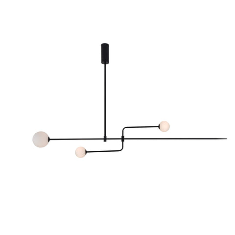 Mobile Arc Chandelier with Adjustable Hanging Globes