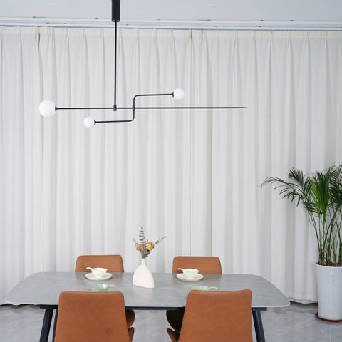Mobile Arc Chandelier with Adjustable Hanging Globes
