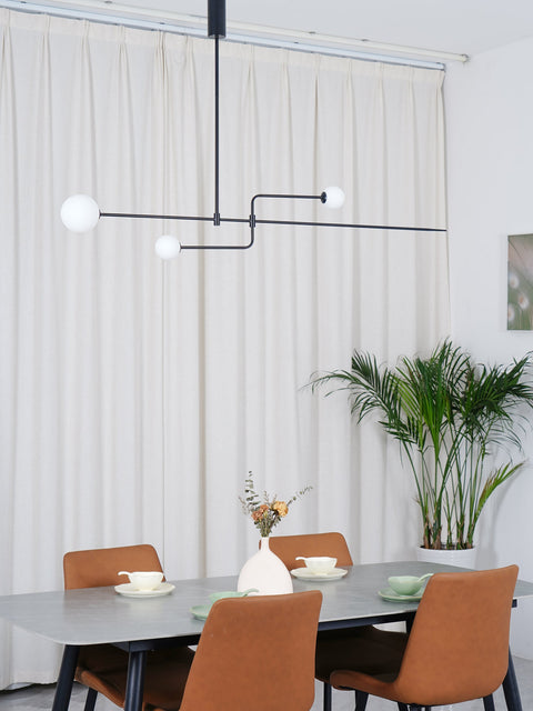 Mobile Arc Chandelier with Adjustable Hanging Globes