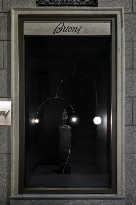 Mobile Arc Chandelier with Adjustable Hanging Globes