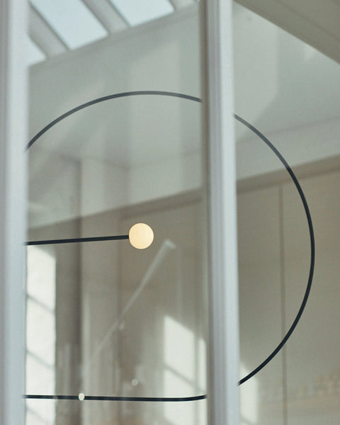 Mobile Arc Chandelier with Adjustable Hanging Globes