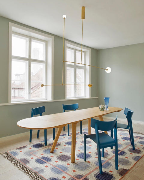 Mobile Arc Chandelier with Adjustable Hanging Globes