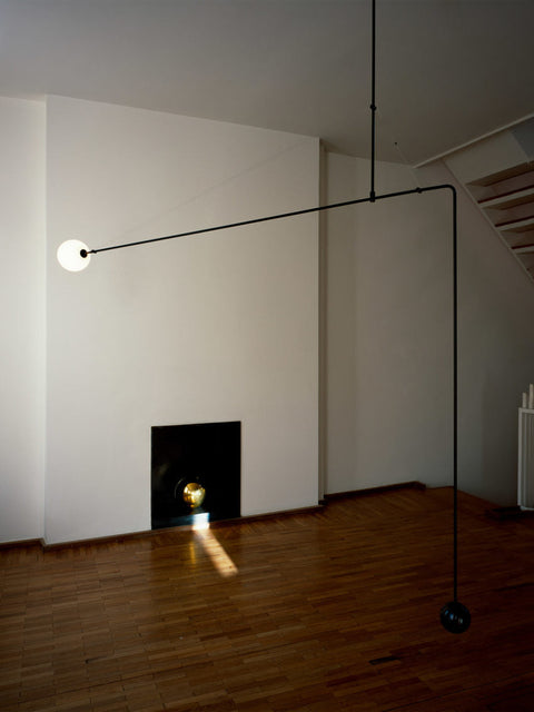 Mobile Arc Chandelier with Adjustable Hanging Globes
