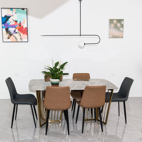 Mobile Arc Chandelier with Adjustable Hanging Globes