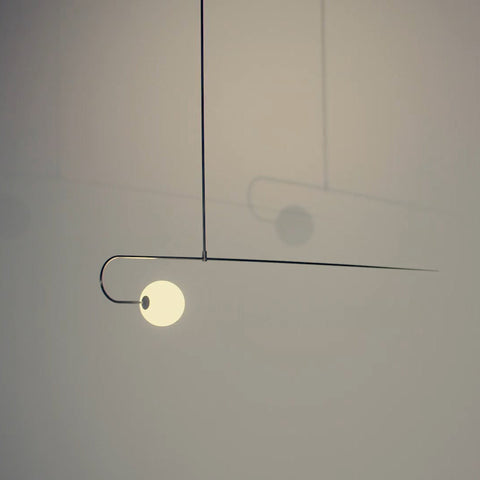 Mobile Arc Chandelier with Adjustable Hanging Globes