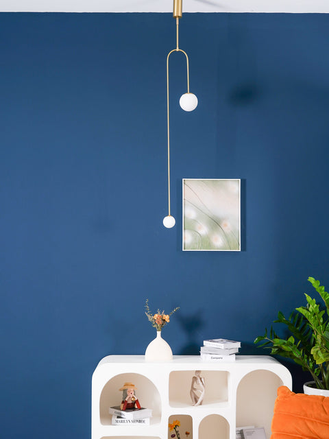Mobile Arc Chandelier with Adjustable Hanging Globes
