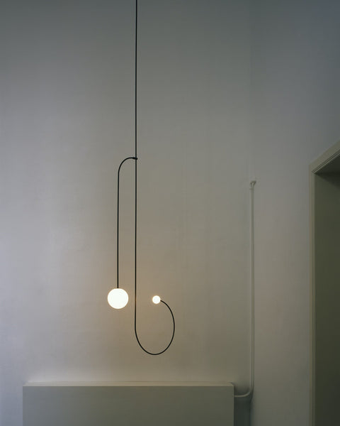 Mobile Arc Chandelier with Adjustable Hanging Globes