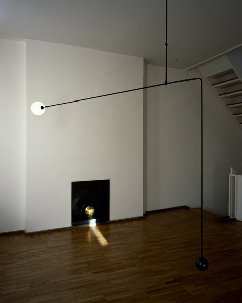 Mobile Arc Chandelier with Adjustable Hanging Globes