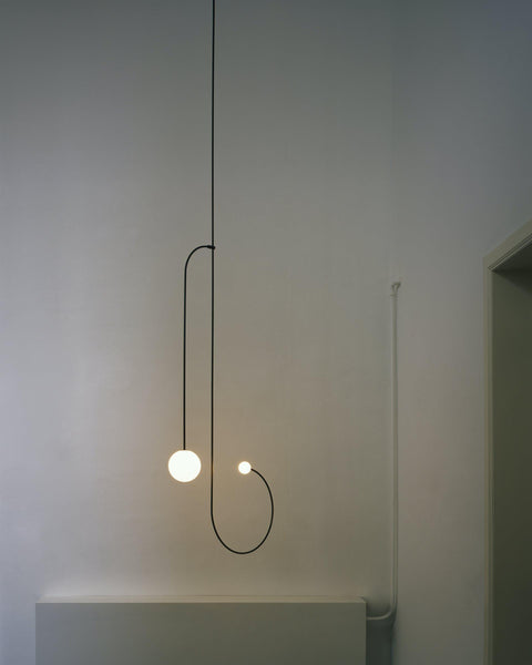 Mobile Arc Chandelier with Adjustable Hanging Globes