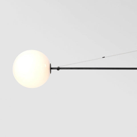 Mobile Arc Chandelier with Adjustable Hanging Globes