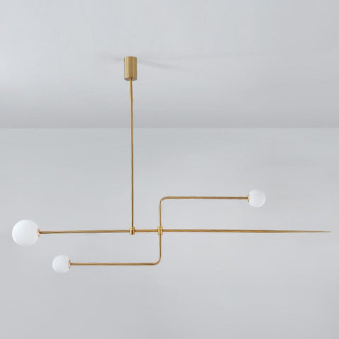 Mobile Arc Chandelier with Adjustable Hanging Globes