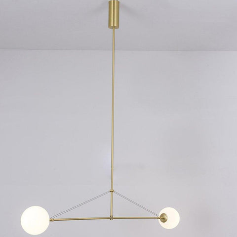 Mobile Arc Chandelier with Adjustable Hanging Globes