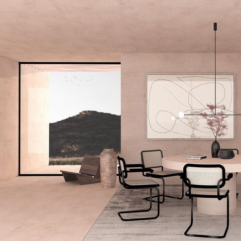 Mobile Arc Chandelier with Adjustable Hanging Globes