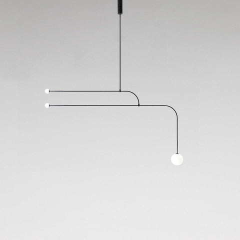 Mobile Arc Chandelier with Adjustable Hanging Globes