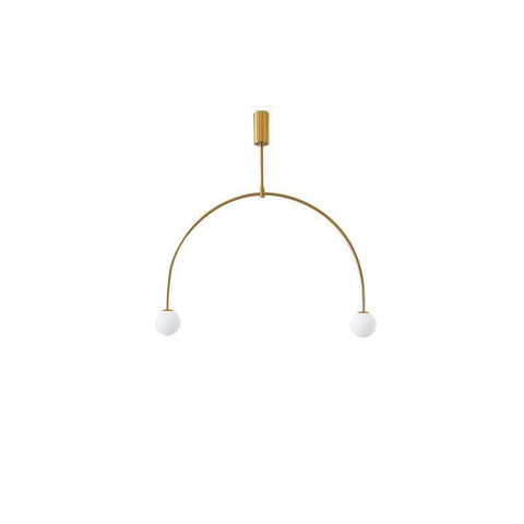 Mobile Arc Chandelier with Adjustable Hanging Globes