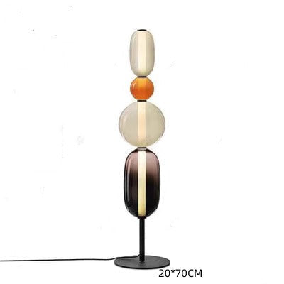 Table Lamp with Dimmable Stacked Glass