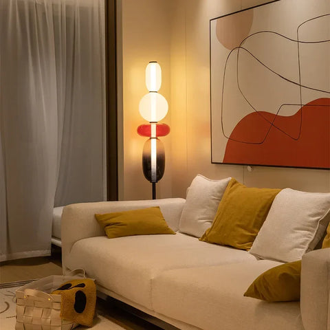 Table Lamp with Dimmable Stacked Glass