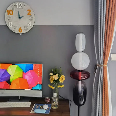 Table Lamp with Dimmable Stacked Glass