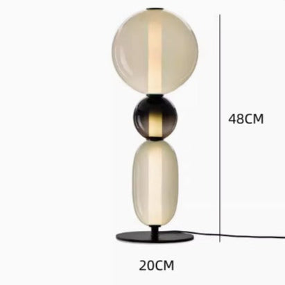 Table Lamp with Dimmable Stacked Glass