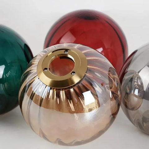 Modern Glass Globe LED Pendant Light for Contemporary Dining and Living Spaces