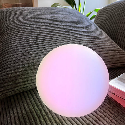 LED Globe Table Lamp with Remote Dimming and Cordless Ambient Lighting
