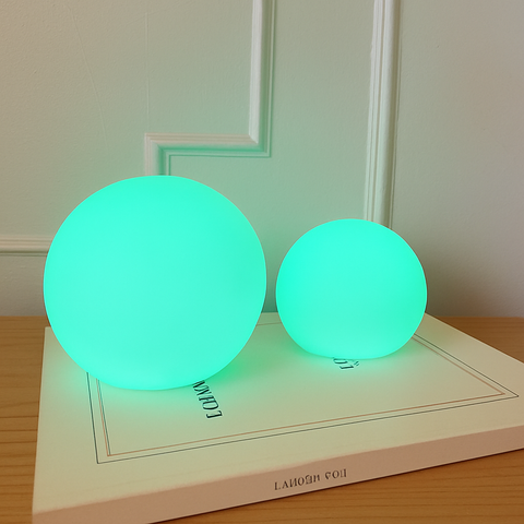 LED Globe Table Lamp with Remote Dimming and Cordless Ambient Lighting