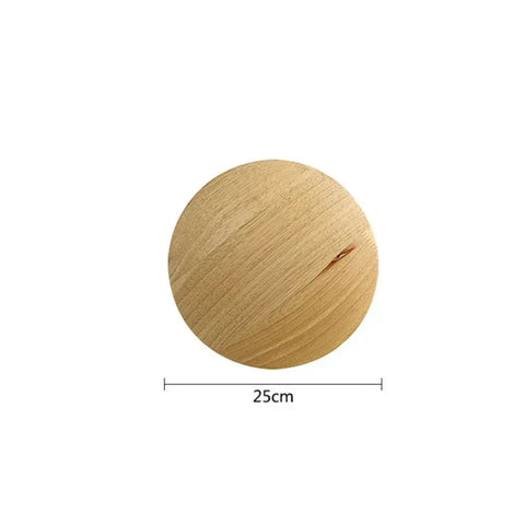 Modern LED Wooden Wall Light with Linen Shade for Living Room and Bedroom