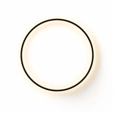 Modern LED Ring Wall Lamp – Metal & Acrylic Bedroom Wall Light with USB Charging / KRETS