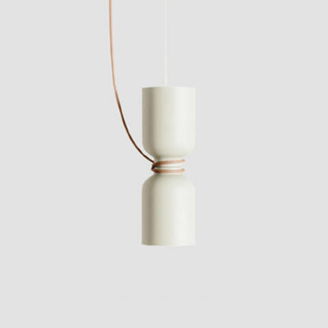 Metal Pendant Light with Sculptural Cup Shade