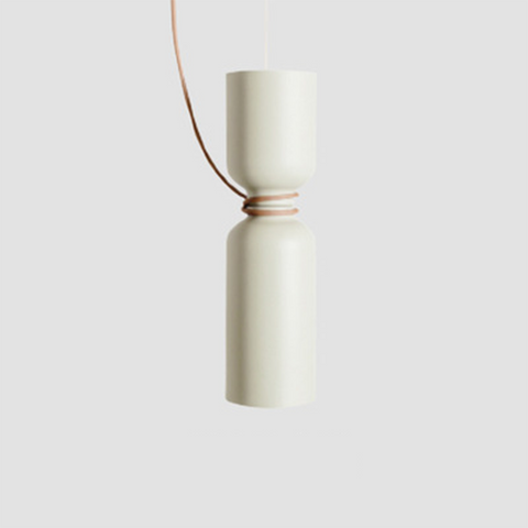 Metal Pendant Light with Sculptural Cup Shade