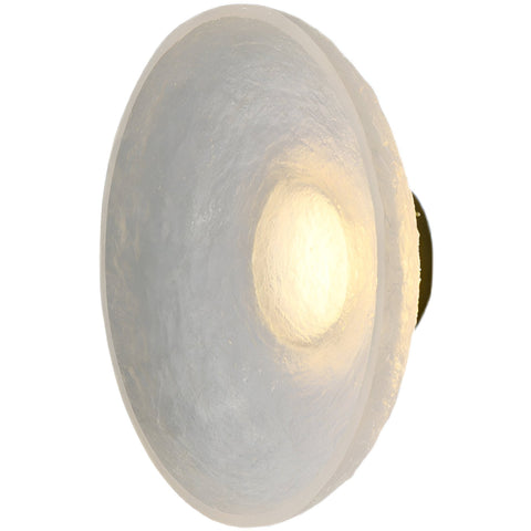 Wall Light with Textured Resin and Rounded Nordic Design