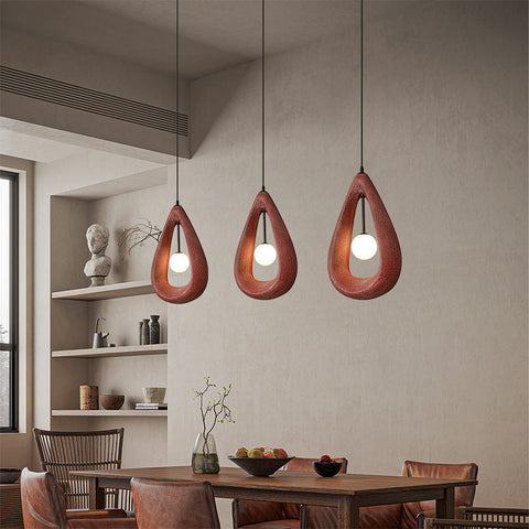 Japandi Oval Pendant Light