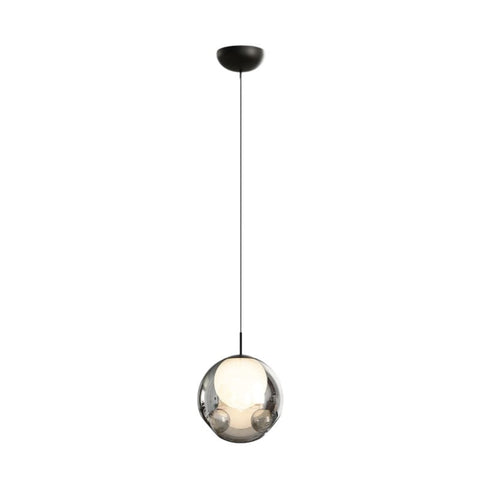 Smoked Glass Globe Pendant Light