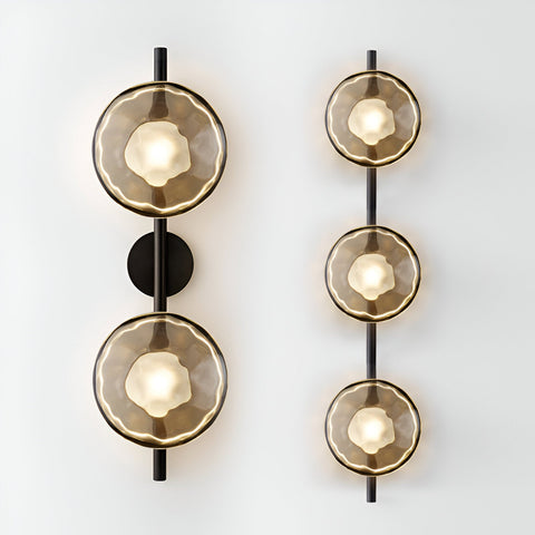 Wall Light with Round Glass Shade