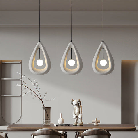 Japandi Oval Pendant Light