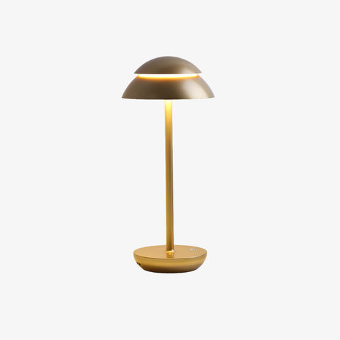 Cordless LED Table Lamp with Touch Dimming and Wood Look