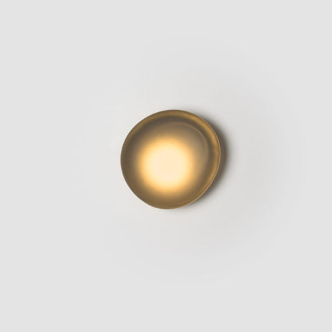 Hand-Blown Bubble Glass Wall Lamp with Sculptural Shade