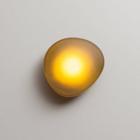 Hand-Blown Bubble Glass Wall Lamp with Sculptural Shade