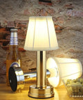 Rechargeable Fabric Shade Table Lamp with Touch Control — product view