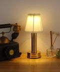 Rechargeable Fabric Shade Table Lamp with Touch Control — product view