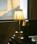 Rechargeable Fabric Shade Table Lamp with Touch Control — product view