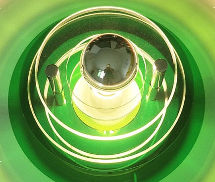 Wall Light with Layered Acrylic Discs and Retro Geometric Styling