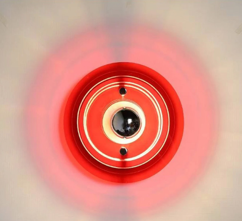 Wall Light with Layered Acrylic Discs and Retro Geometric Styling