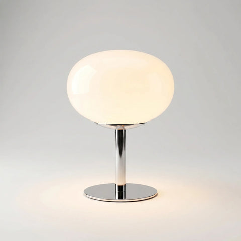 Cordless LED Table Lamp with Oval Shade and Touch Dimming