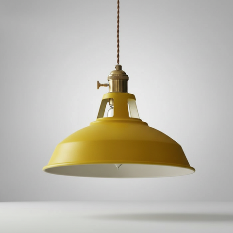 Industrial Metal Pendant Ceiling Light with Retro Hanging Shade and E26 E27 Socket