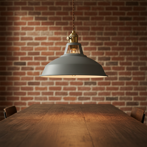 Industrial Metal Pendant Ceiling Light with Retro Hanging Shade and E26 E27 Socket